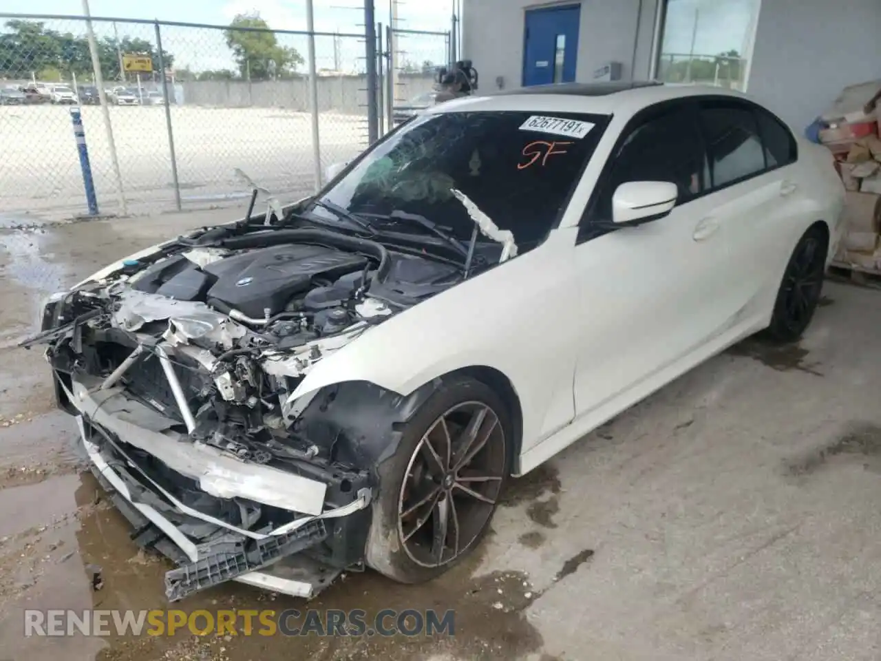 2 Photograph of a damaged car 3MW5R1J01M8B78041 BMW 3 SERIES 2021
