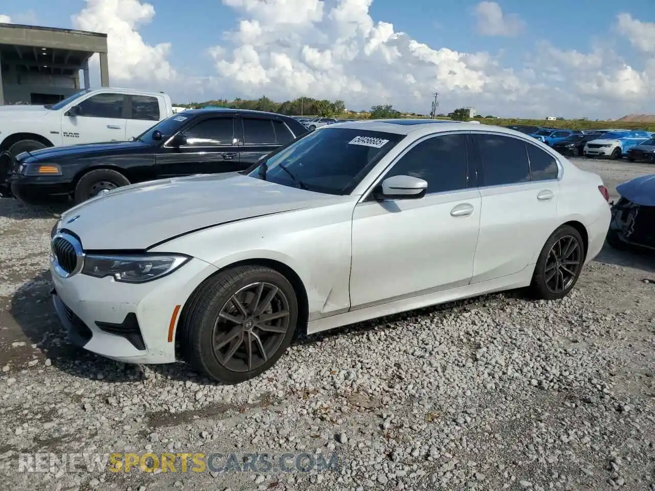 1 fotografías del automóvil dañado 3MW5R1J01M8B90237 BMW 3 SERIES 2021