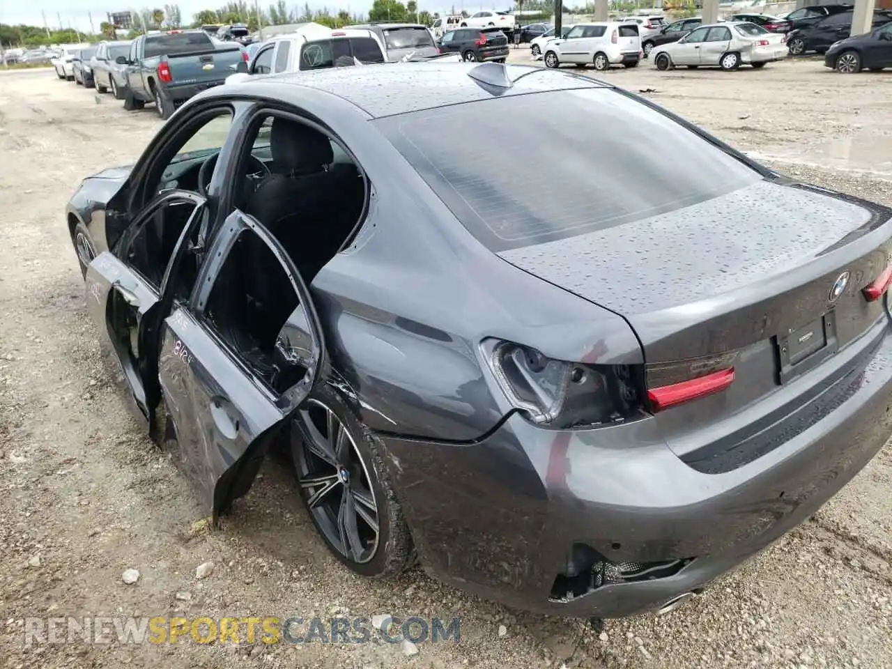 3 Photograph of a damaged car 3MW5R1J01M8B92389 BMW 3 SERIES 2021