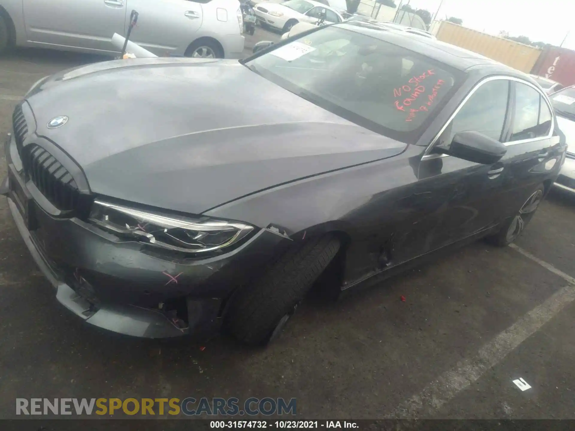 2 Photograph of a damaged car 3MW5R1J02M8B59899 BMW 3 SERIES 2021