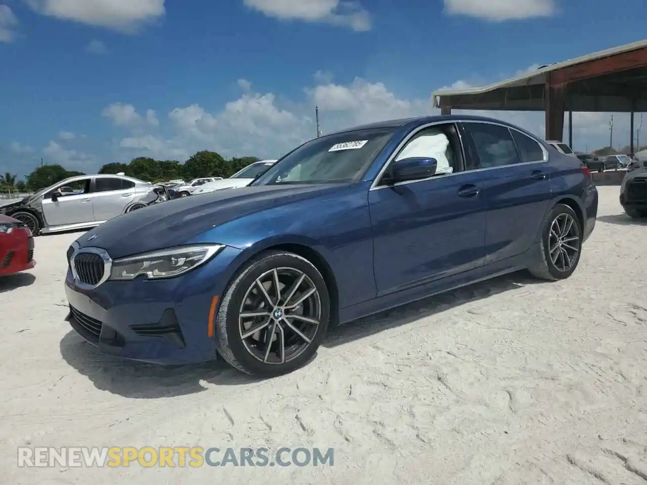 1 Photograph of a damaged car 3MW5R1J02M8B66075 BMW 3 SERIES 2021