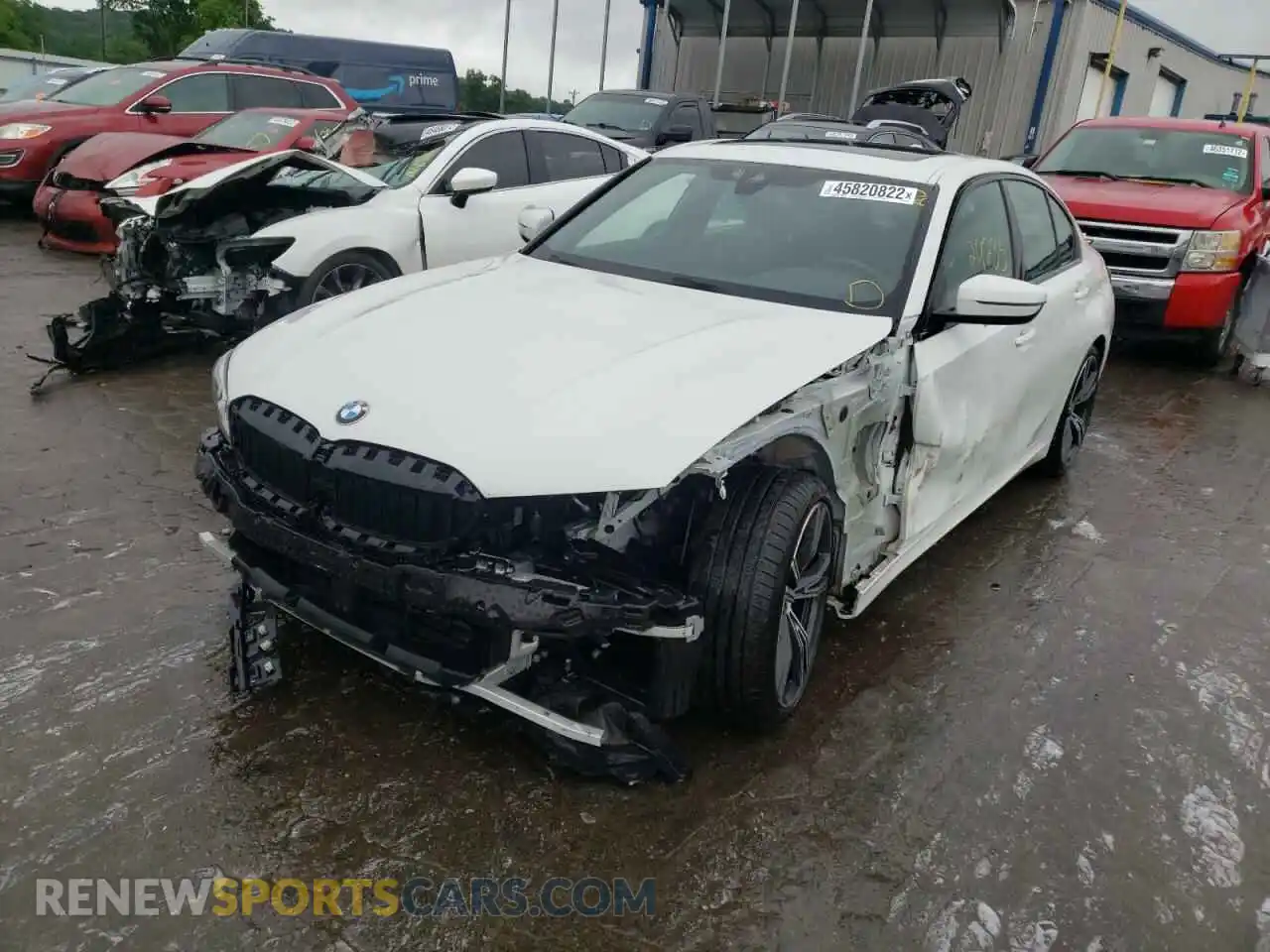 2 Photograph of a damaged car 3MW5R1J02M8B75293 BMW 3 SERIES 2021