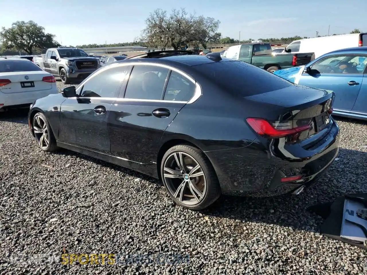 2 Photograph of a damaged car 3MW5R1J04M8B54574 BMW 3 SERIES 2021
