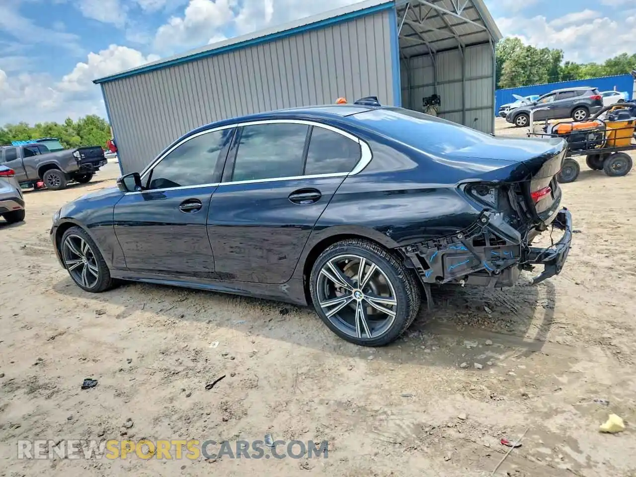 2 Photograph of a damaged car 3MW5R1J04M8B77837 BMW 3 SERIES 2021