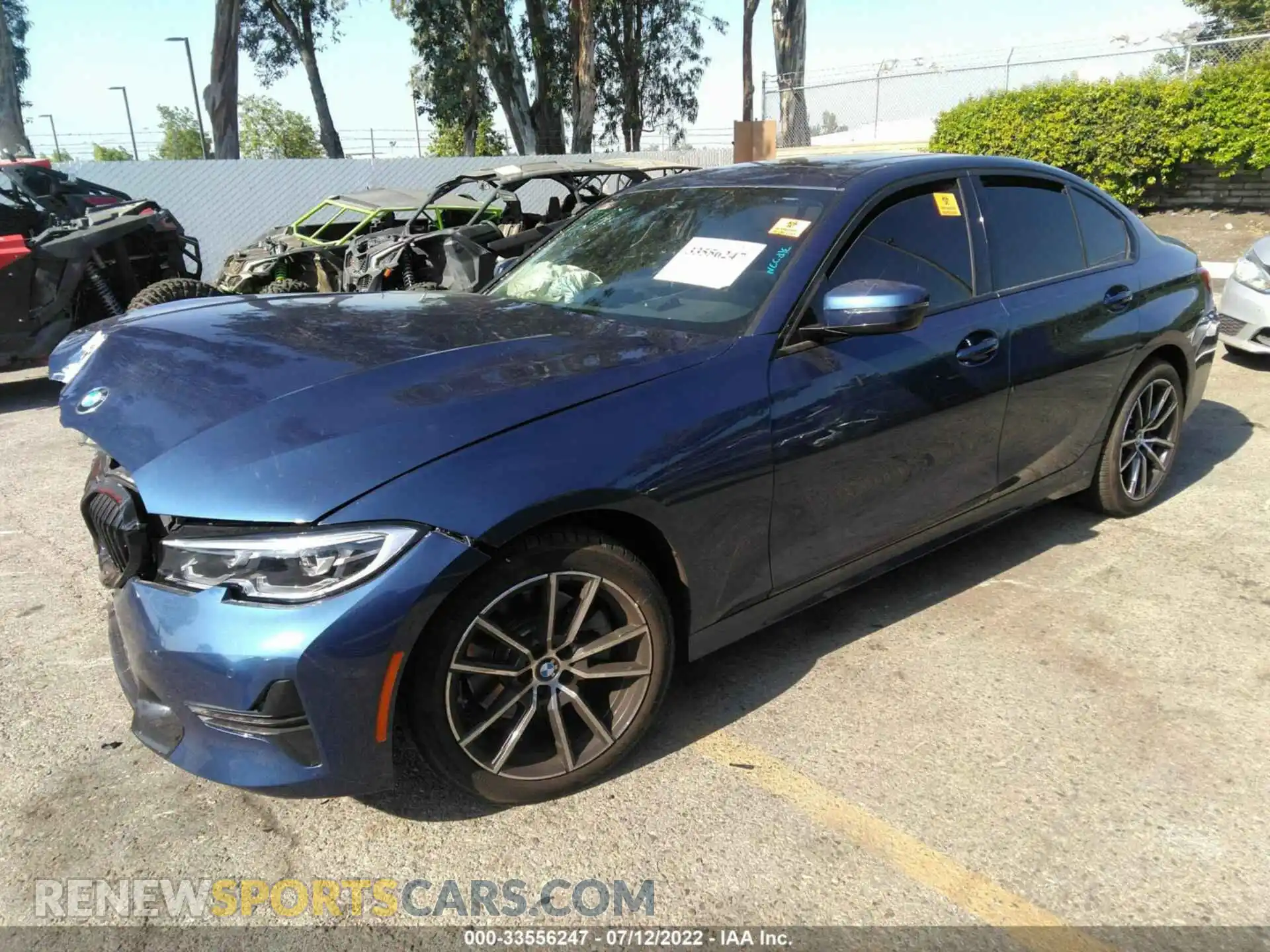 2 Photograph of a damaged car 3MW5R1J04M8B78633 BMW 3 SERIES 2021