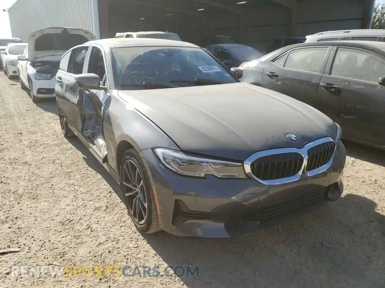 1 fotografías del automóvil dañado 3MW5R1J04M8B97053 BMW 3 SERIES 2021