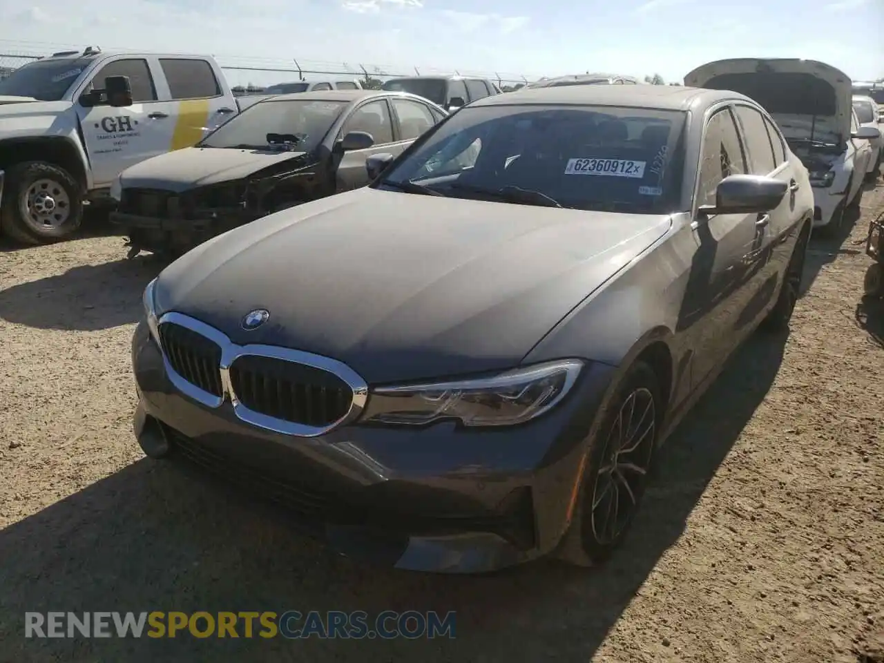 2 fotografías del automóvil dañado 3MW5R1J04M8B97053 BMW 3 SERIES 2021