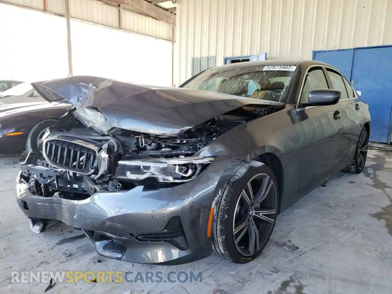 2 Photograph of a damaged car 3MW5R1J04M8C01165 BMW 3 SERIES 2021