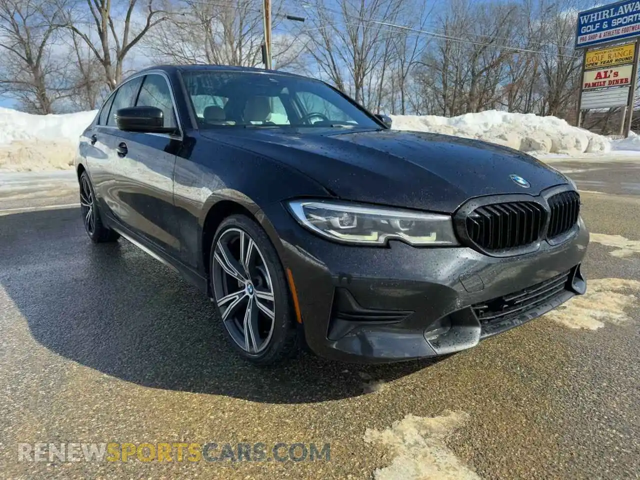 1 Photograph of a damaged car 3MW5R1J04MBB48483 BMW 3 SERIES 2021
