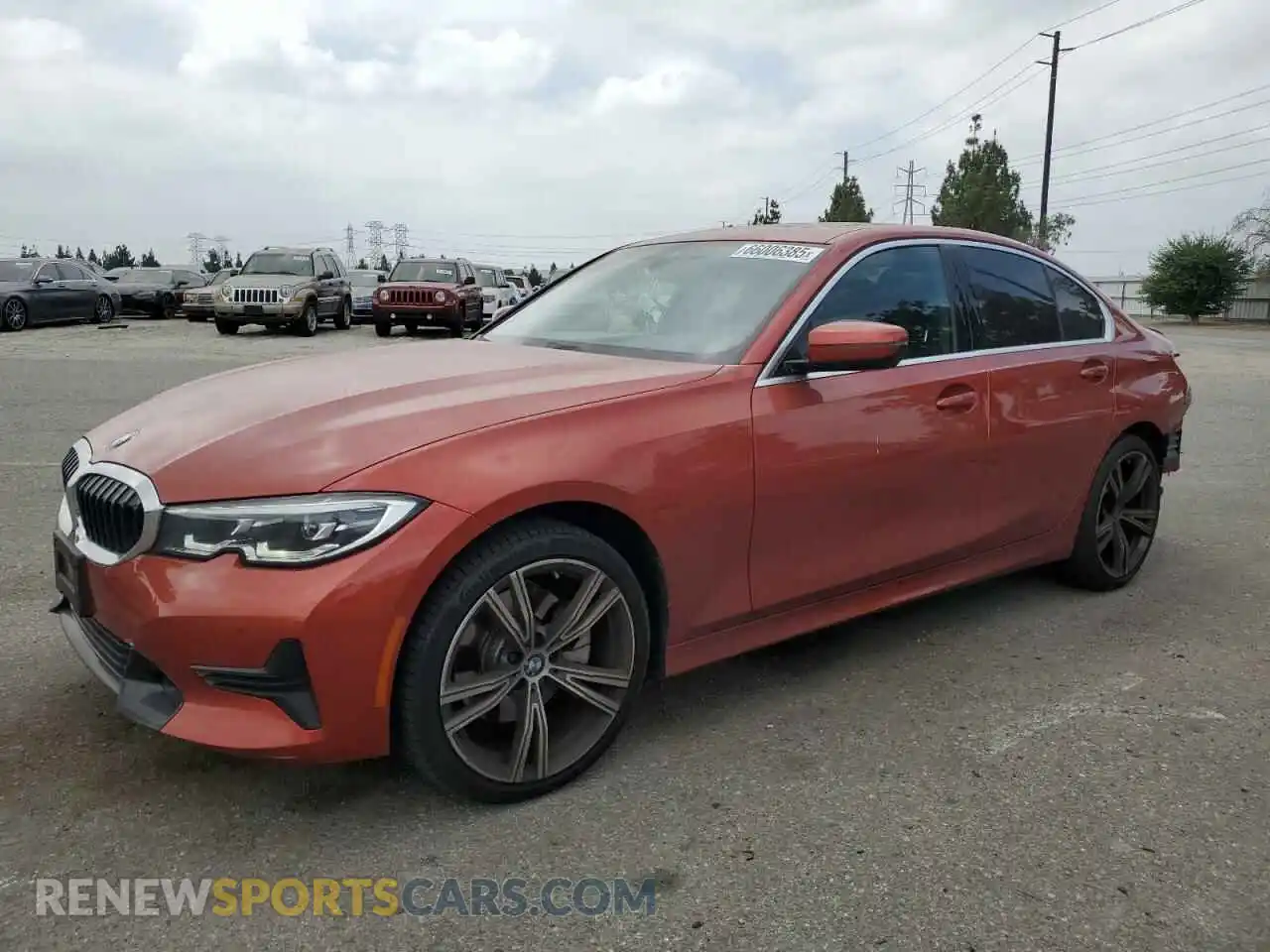 1 Photograph of a damaged car 3MW5R1J05M8B52607 BMW 3 SERIES 2021