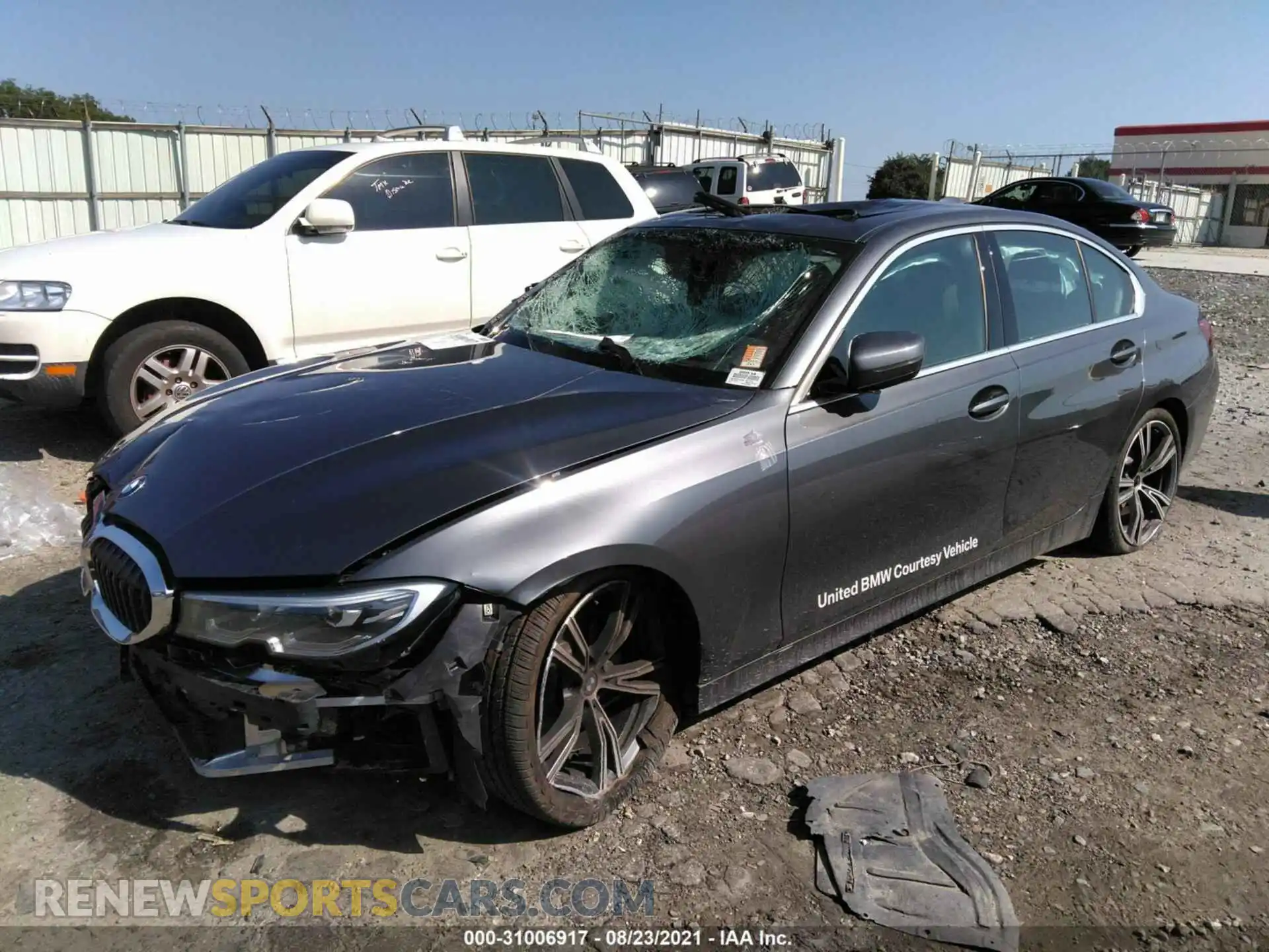 2 Photograph of a damaged car 3MW5R1J06M8B77631 BMW 3 SERIES 2021