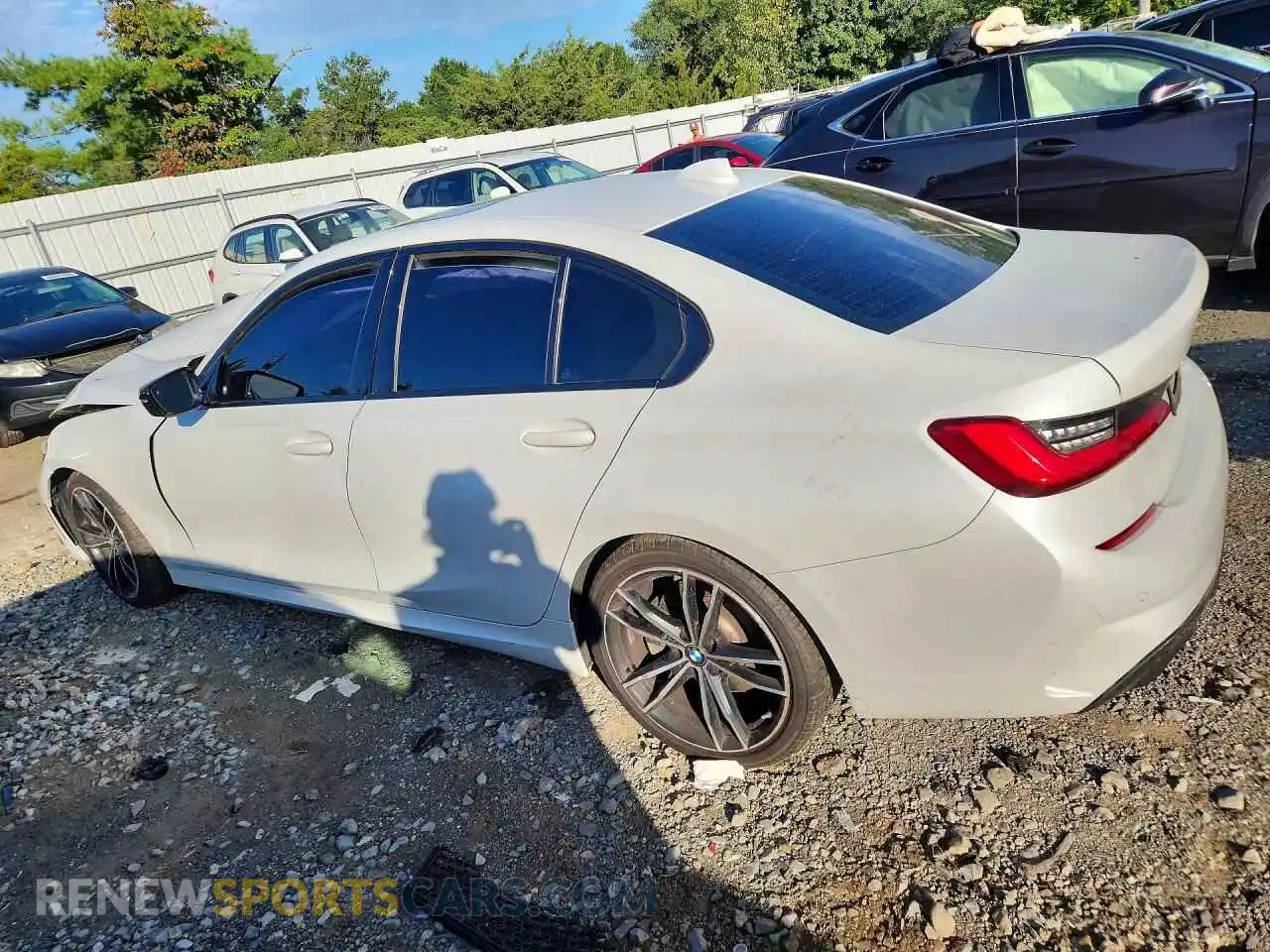 2 fotografías del automóvil dañado 3MW5R1J06M8B92551 BMW 3 SERIES 2021