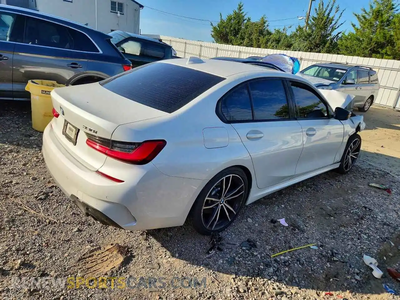 3 fotografías del automóvil dañado 3MW5R1J06M8B92551 BMW 3 SERIES 2021