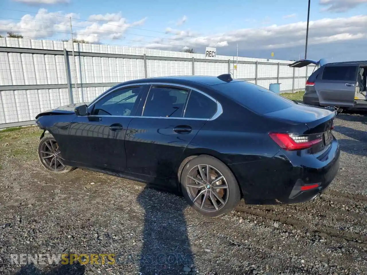 2 Photograph of a damaged car 3MW5R1J07M8B94308 BMW 3 SERIES 2021