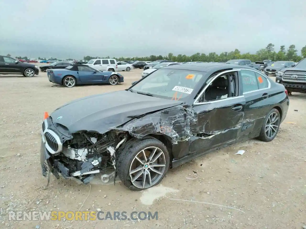 2 fotografías del automóvil dañado 3MW5R1J07M8C11303 BMW 3 SERIES 2021