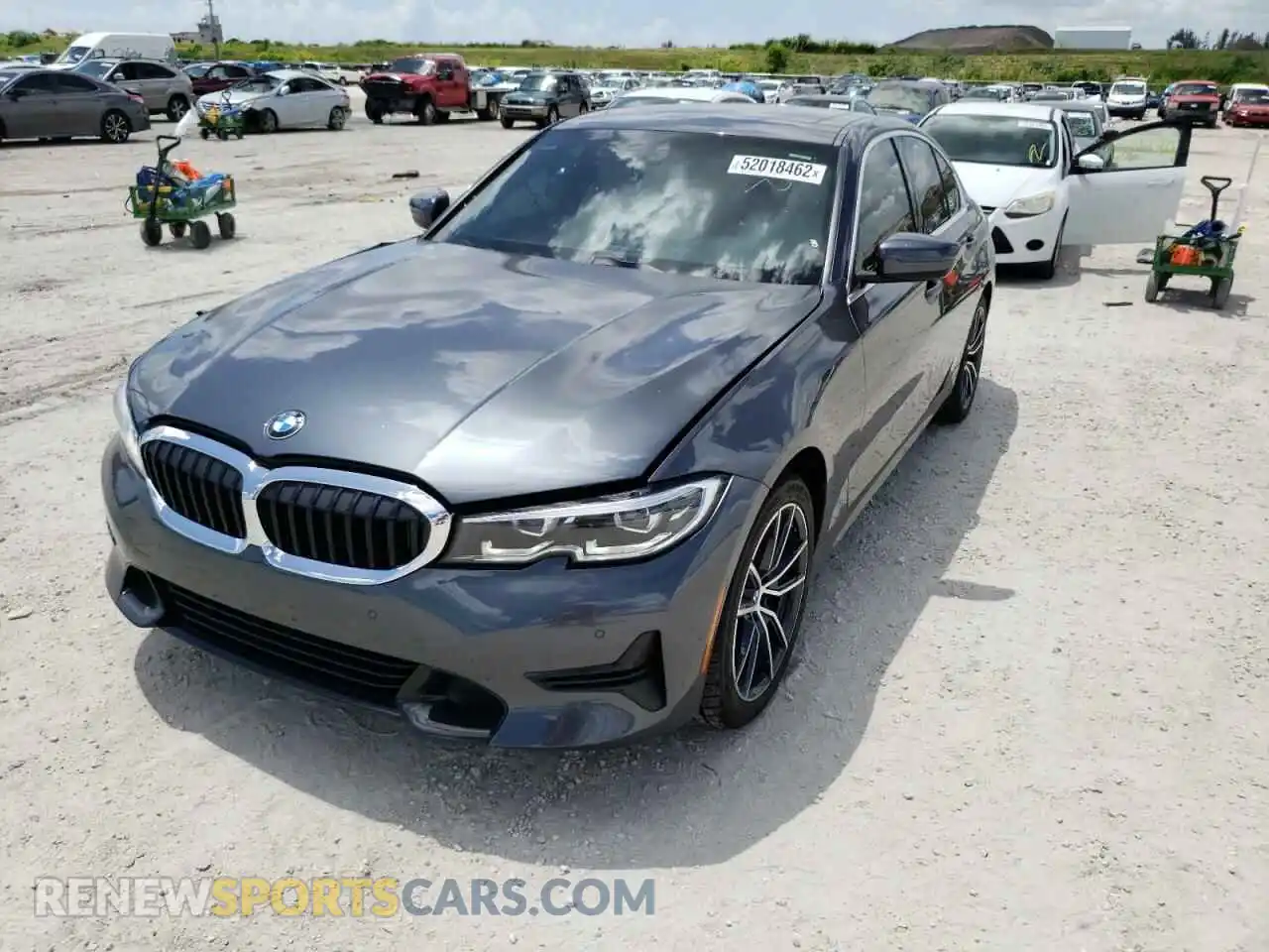 2 Photograph of a damaged car 3MW5R1J09M8B47958 BMW 3 SERIES 2021