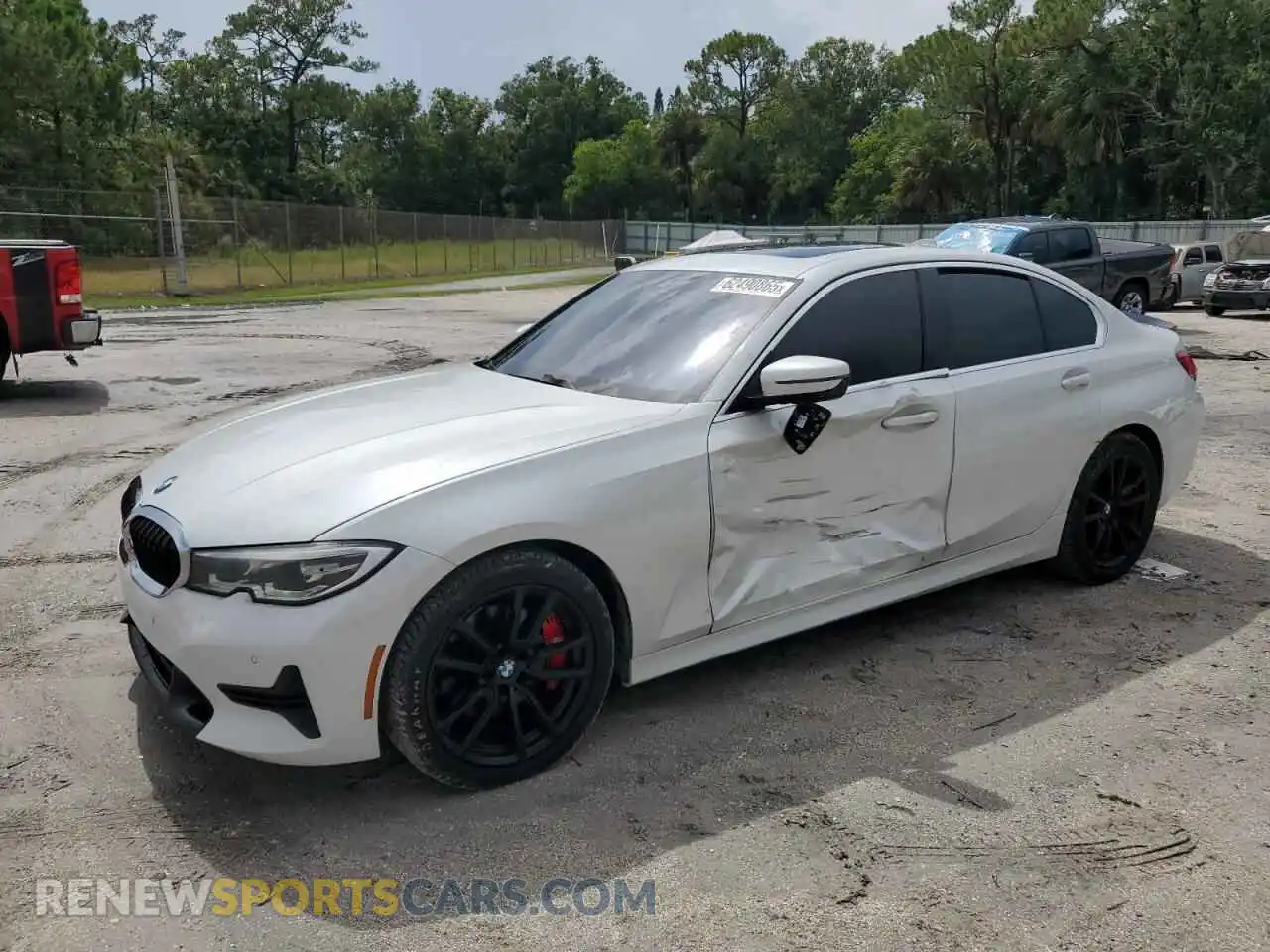 1 Photograph of a damaged car 3MW5R1J09M8B48155 BMW 3 SERIES 2021
