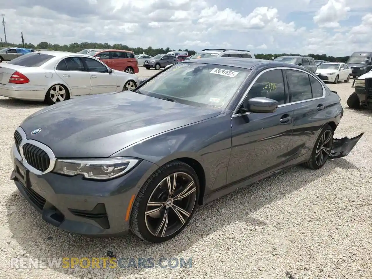 2 Photograph of a damaged car 3MW5R1J09M8B90809 BMW 3 SERIES 2021