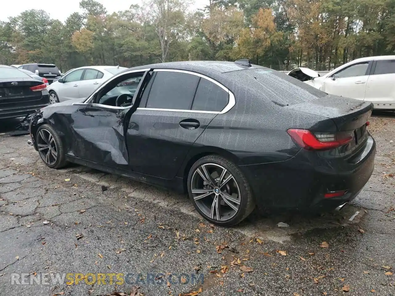 2 fotografías del automóvil dañado 3MW5R1J09M8C13621 BMW 3 SERIES 2021