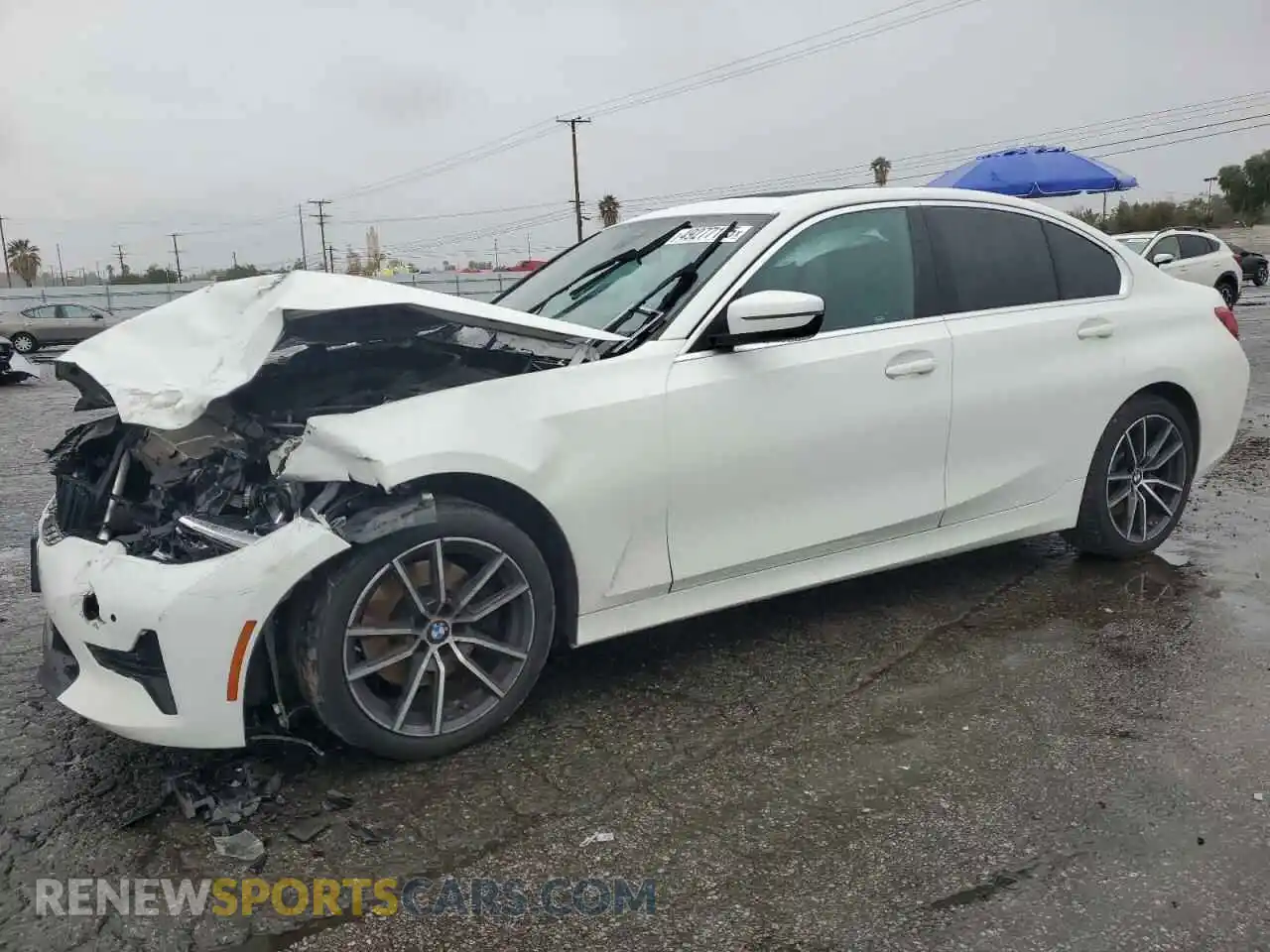 1 Photograph of a damaged car 3MW5R1J0XM8B48990 BMW 3 SERIES 2021