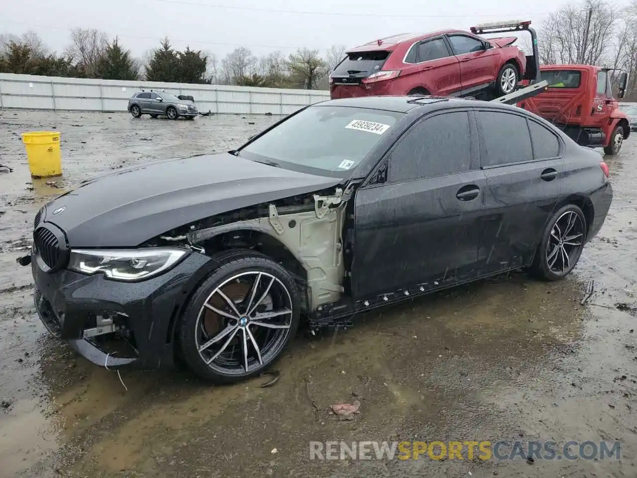 1 Photograph of a damaged car 3MW5R1J0XM8B55860 BMW 3 SERIES 2021