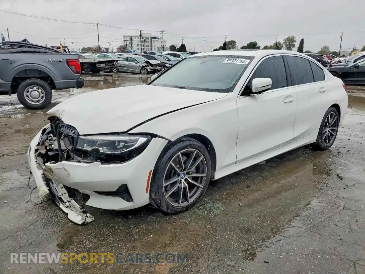 1 Photograph of a damaged car 3MW5R1J0XM8B68222 BMW 3 SERIES 2021