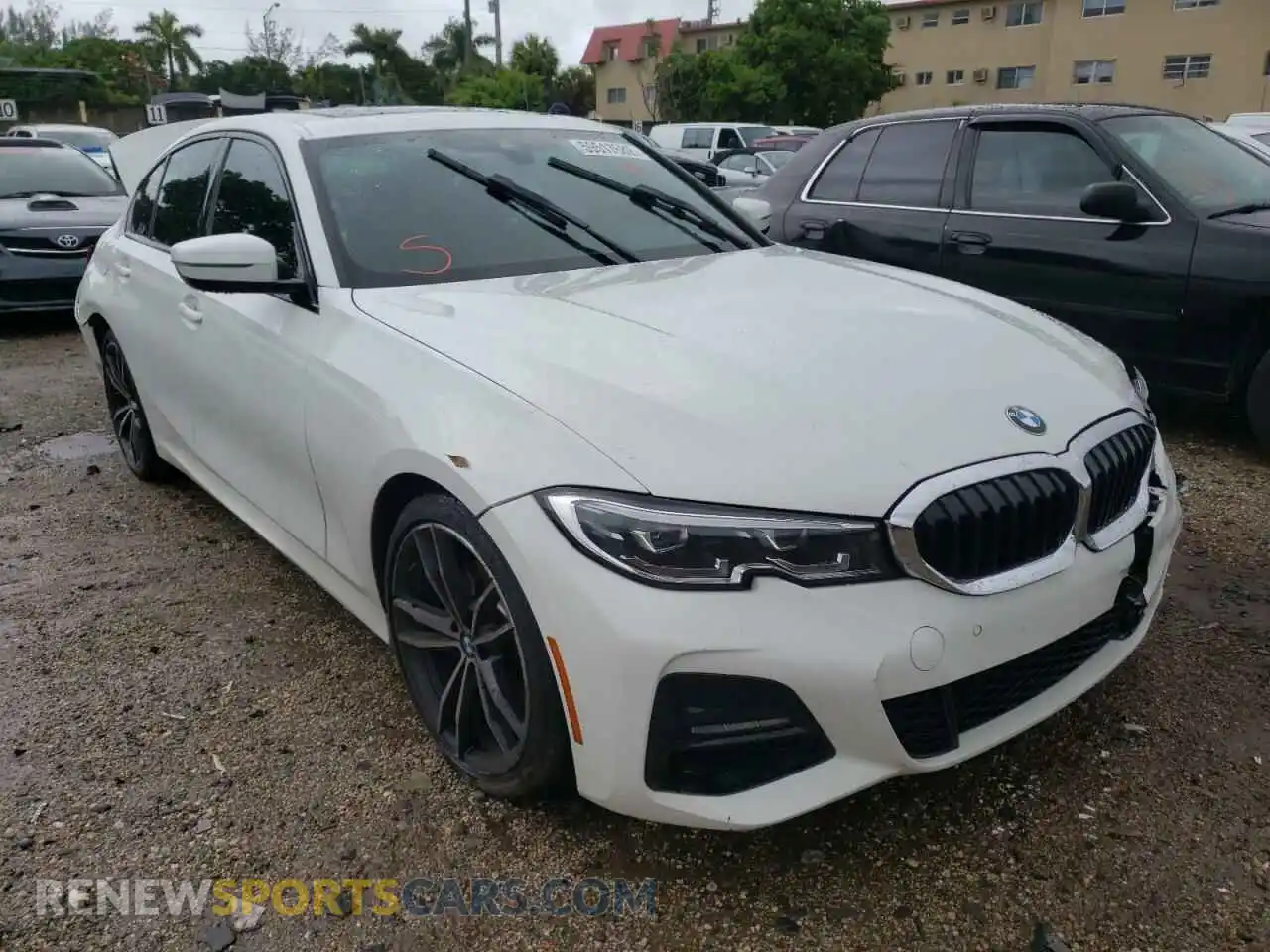 1 Photograph of a damaged car 3MW5R1J0XM8B73226 BMW 3 SERIES 2021