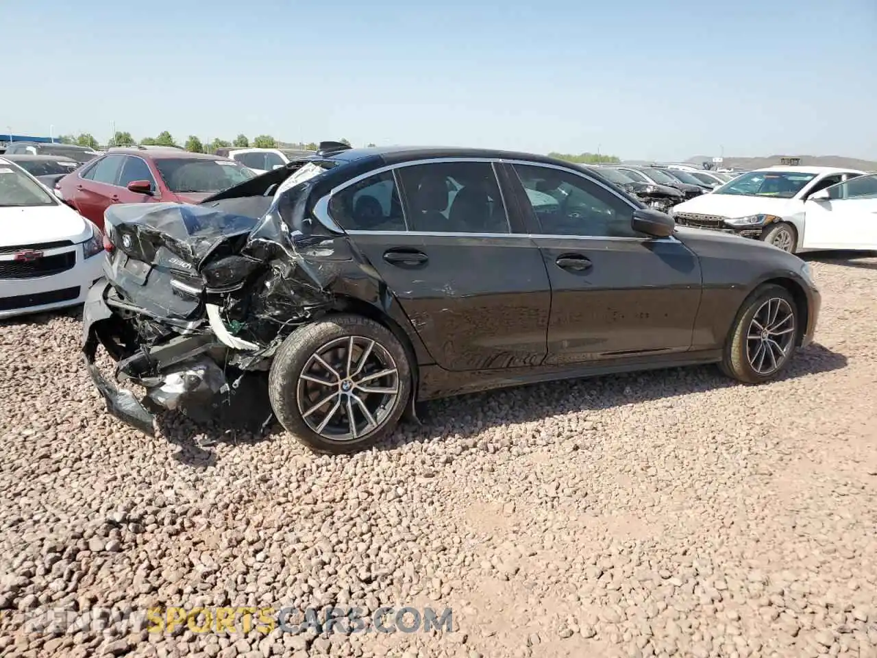 3 fotografías del automóvil dañado 3MW5R1J0XM8B77048 BMW 3 SERIES 2021