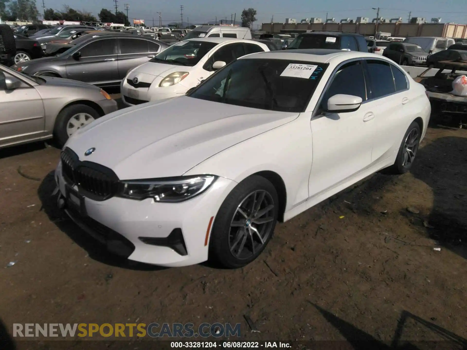 2 Photograph of a damaged car 3MW5R1J0XM8B78796 BMW 3 SERIES 2021