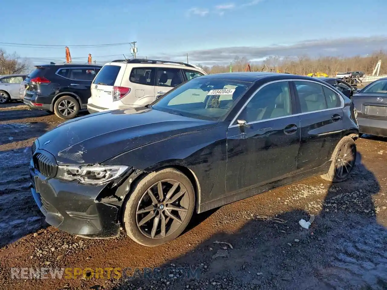 1 Photograph of a damaged car 3MW5R1J0XM8C16186 BMW 3 SERIES 2021