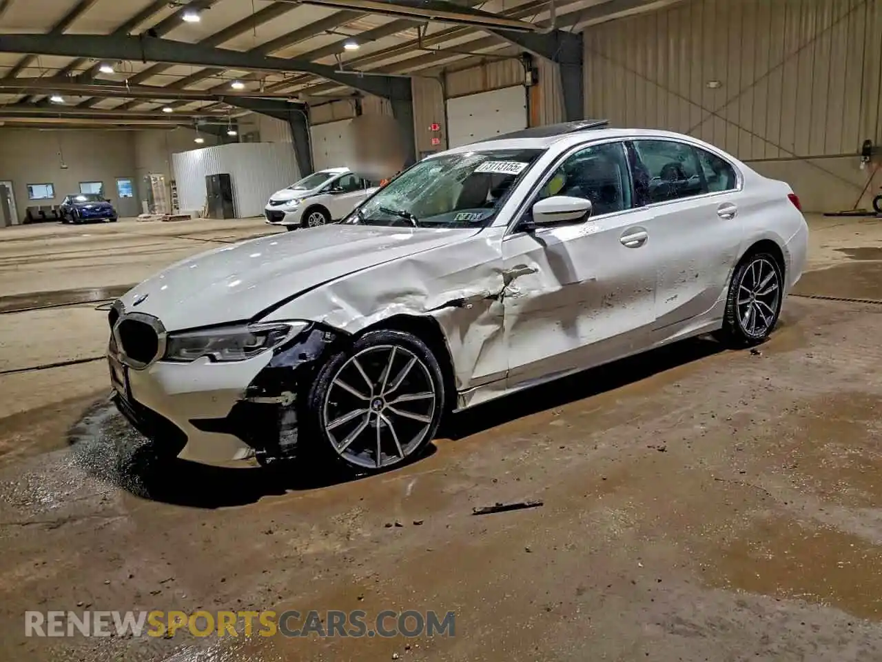 1 fotografías del automóvil dañado 3MW5R7J00M8B52257 BMW 3 SERIES 2021