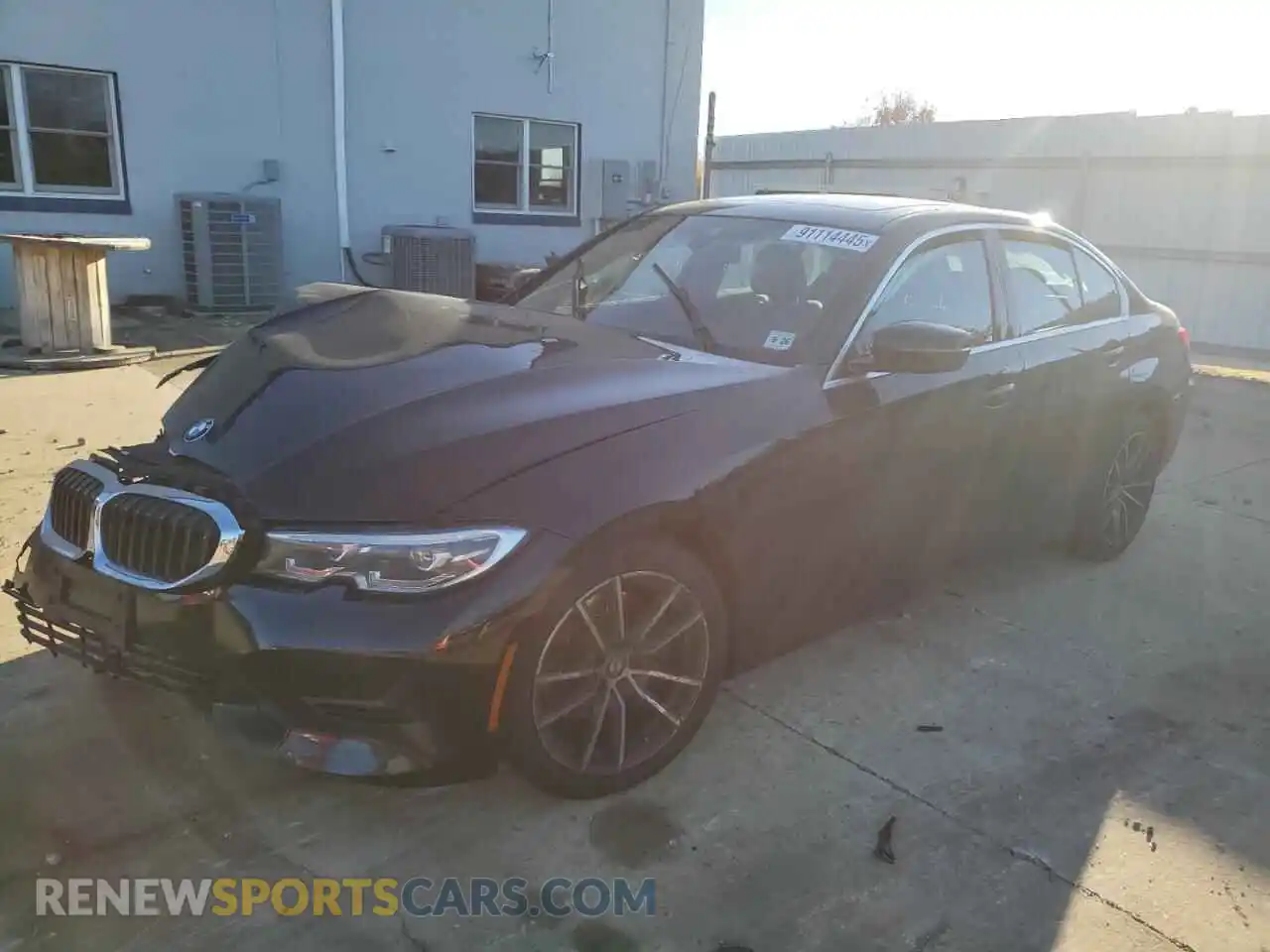 1 Photograph of a damaged car 3MW5R7J00M8B65722 BMW 3 SERIES 2021