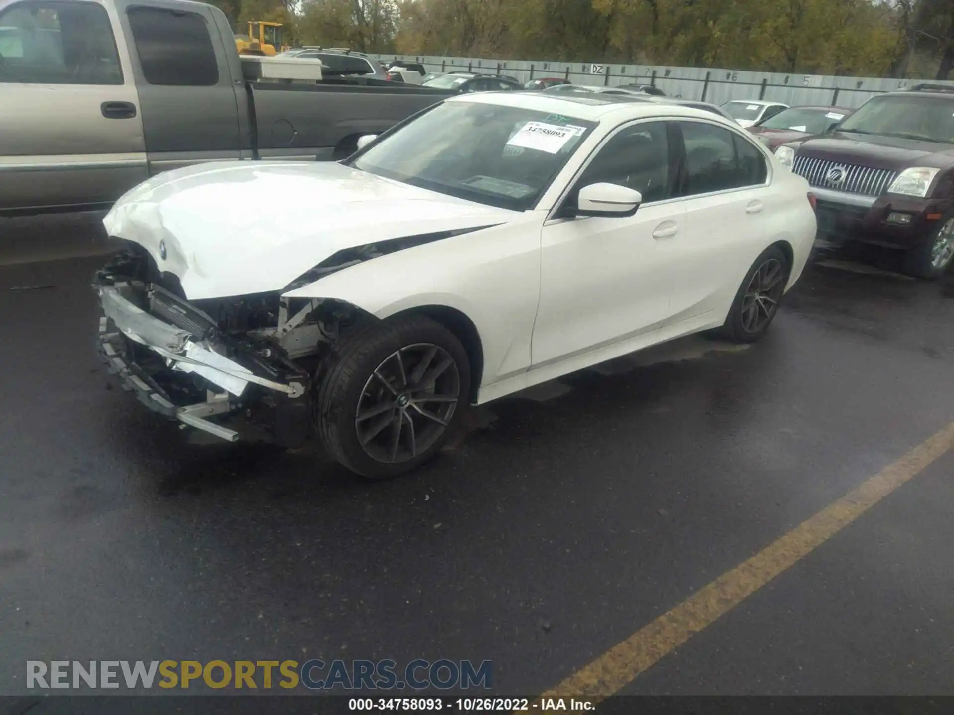2 Photograph of a damaged car 3MW5R7J00M8B92905 BMW 3 SERIES 2021