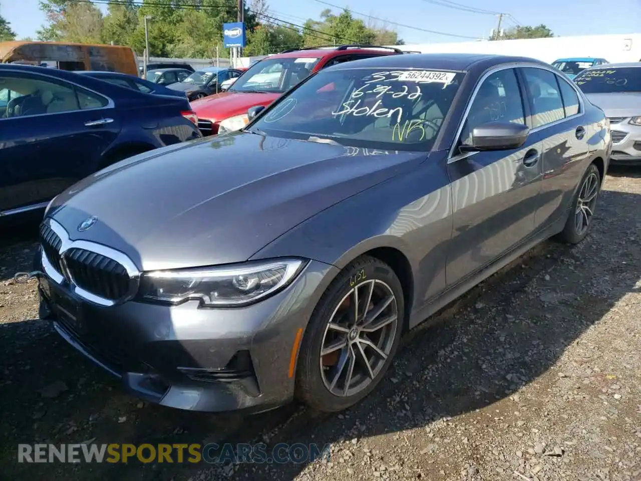 2 Фотография поврежденного автомобиля 3MW5R7J00M8C07984 BMW 3 SERIES 2021