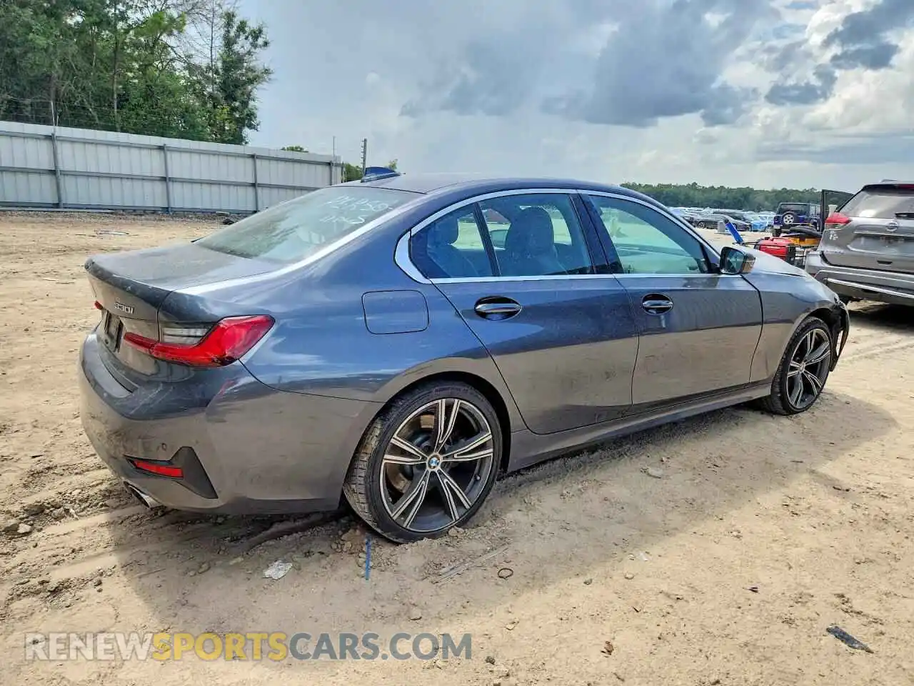 3 fotografías del automóvil dañado 3MW5R7J00M8C12747 BMW 3 SERIES 2021