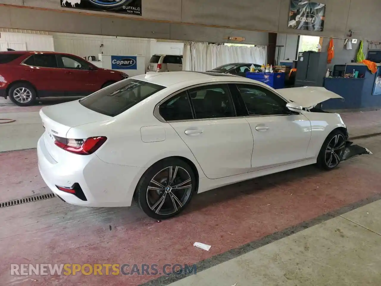 3 fotografías del automóvil dañado 3MW5R7J01M8B67110 BMW 3 SERIES 2021