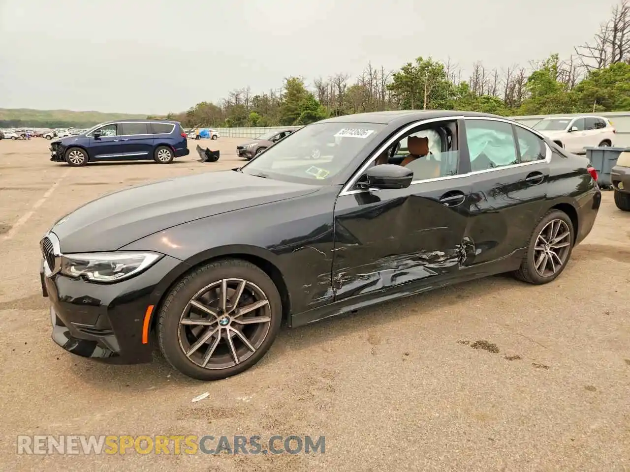1 Photograph of a damaged car 3MW5R7J01M8B68337 BMW 3 SERIES 2021
