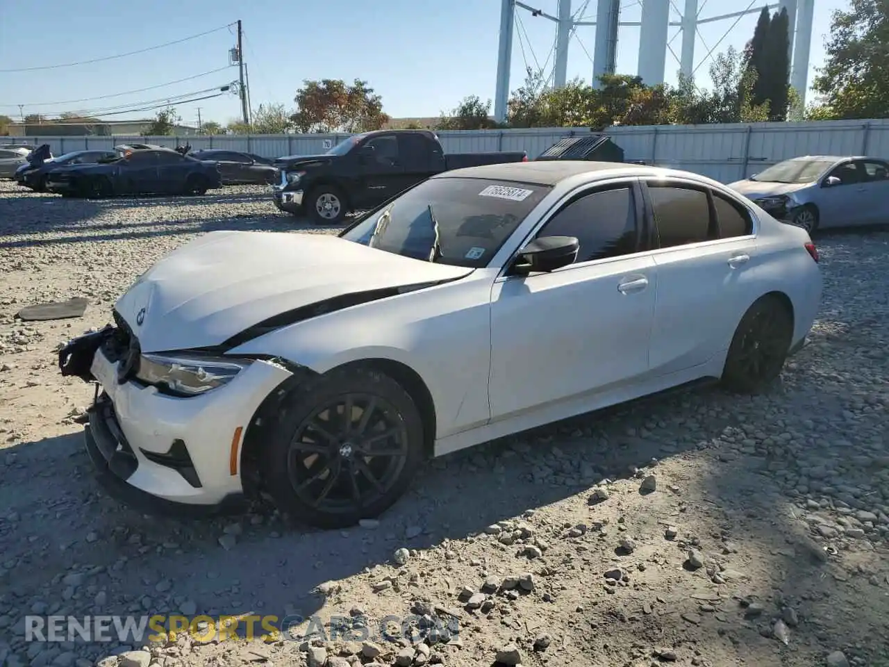 1 Photograph of a damaged car 3MW5R7J01M8B97501 BMW 3 SERIES 2021