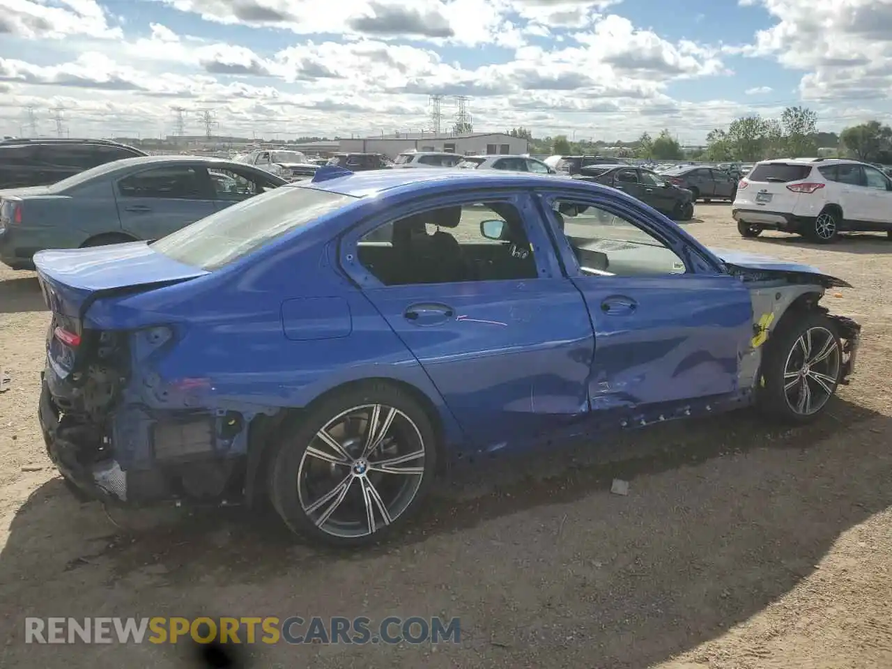 3 Photograph of a damaged car 3MW5R7J02M8B59615 BMW 3 SERIES 2021