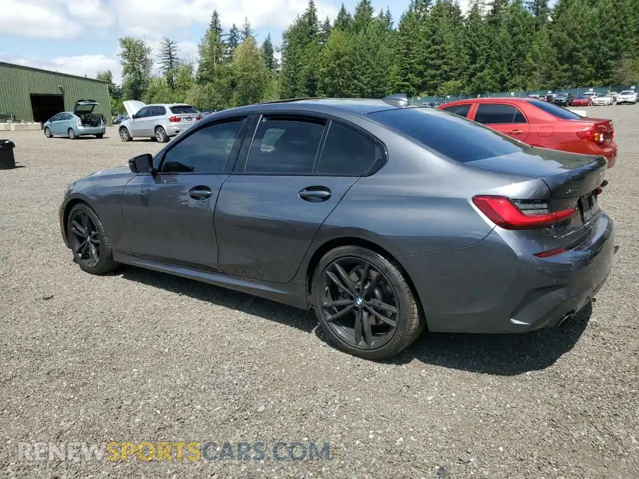 2 Photograph of a damaged car 3MW5R7J02M8B99130 BMW 3 SERIES 2021