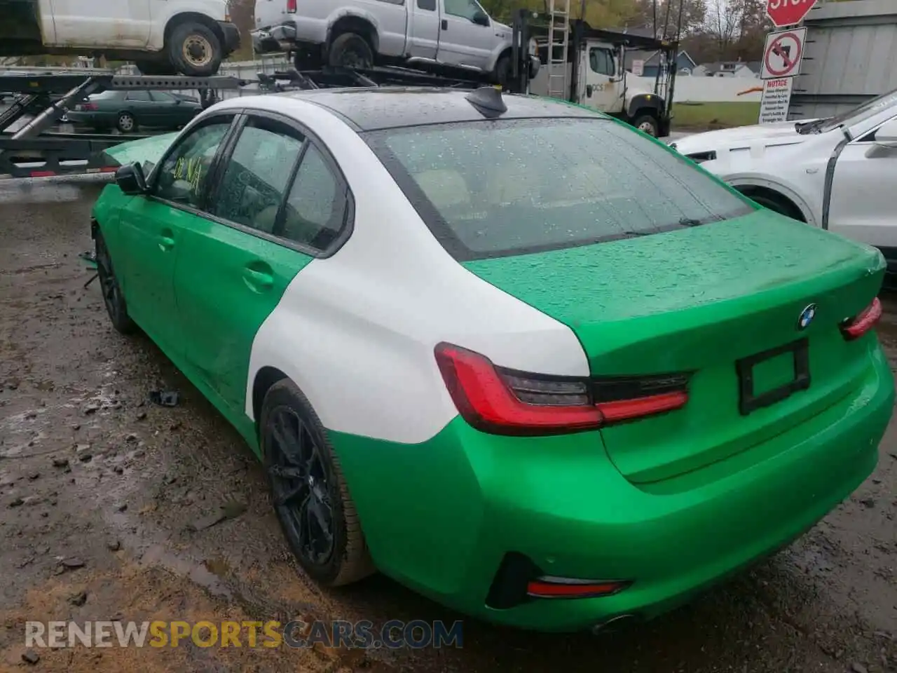 3 fotografías del automóvil dañado 3MW5R7J04M8B49636 BMW 3 SERIES 2021
