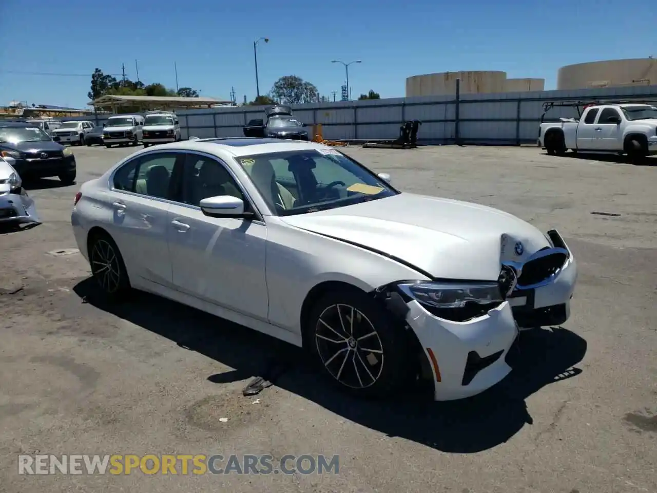 1 Photograph of a damaged car 3MW5R7J04M8C12055 BMW 3 SERIES 2021