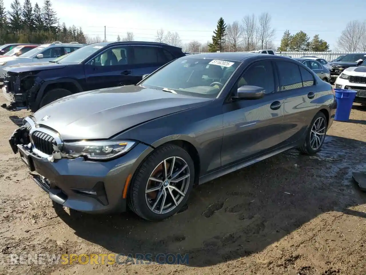 1 Photograph of a damaged car 3MW5R7J05M8B51153 BMW 3 SERIES 2021