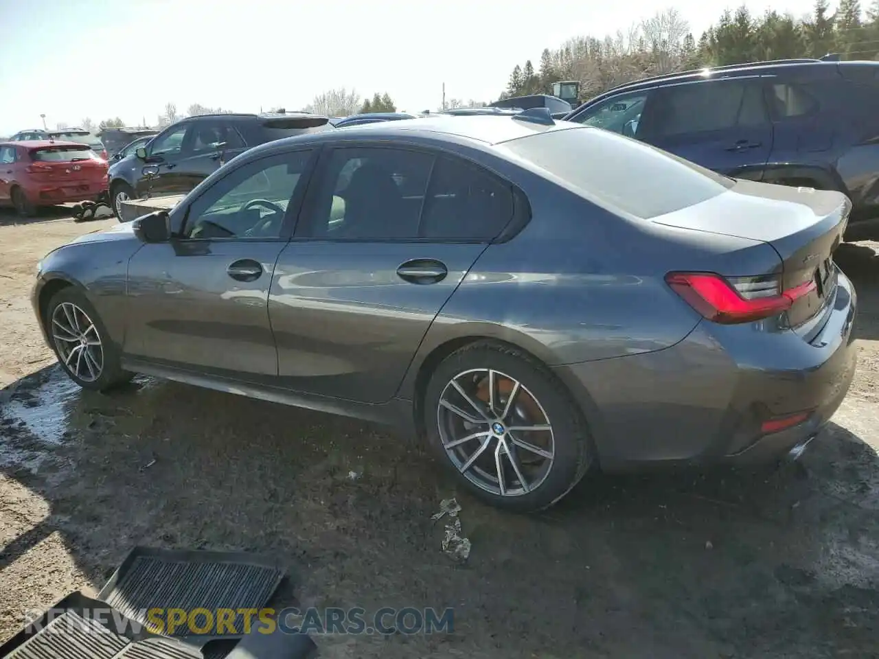 2 Photograph of a damaged car 3MW5R7J05M8B51153 BMW 3 SERIES 2021