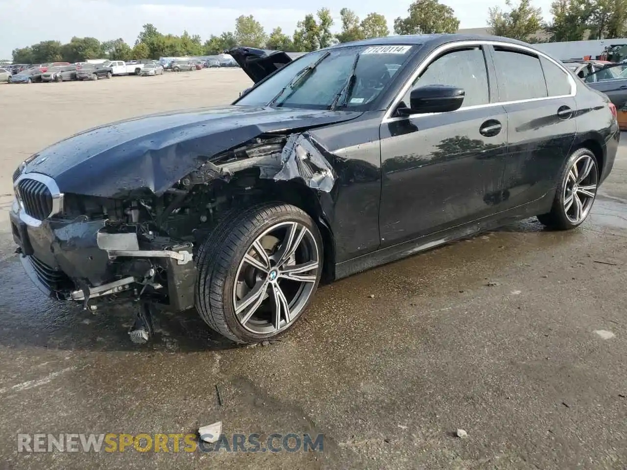 1 Photograph of a damaged car 3MW5R7J05M8B84055 BMW 3 SERIES 2021