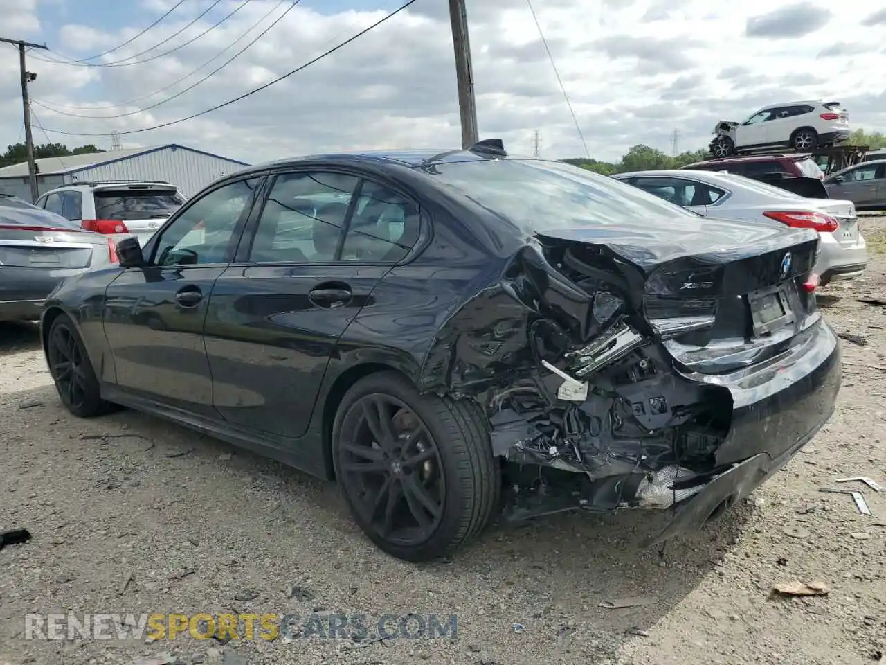 2 Photograph of a damaged car 3MW5R7J05M8B92978 BMW 3 SERIES 2021