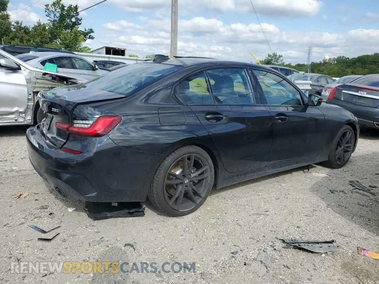 3 Photograph of a damaged car 3MW5R7J05M8B92978 BMW 3 SERIES 2021