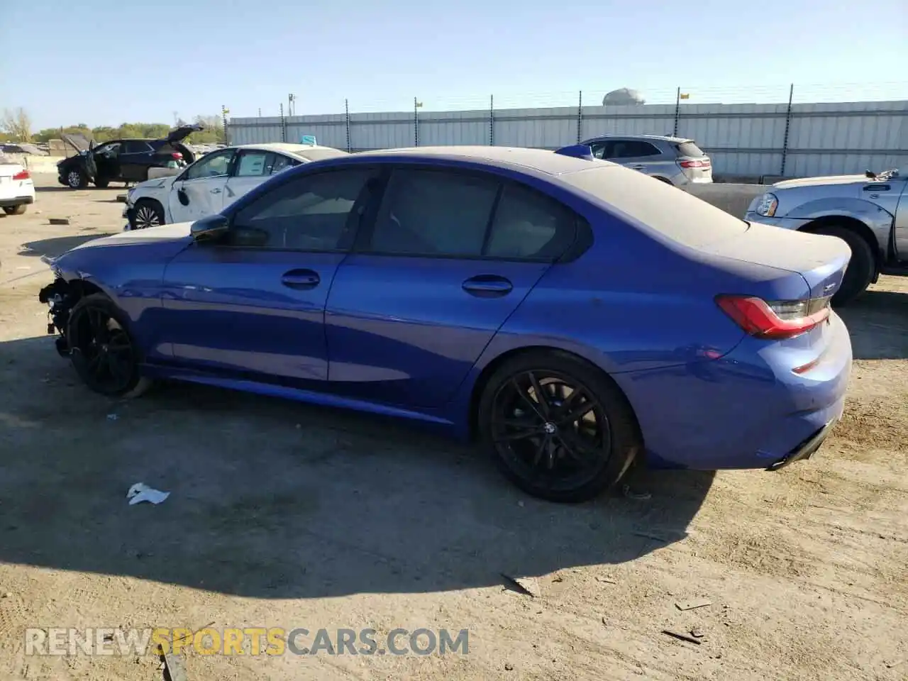 2 Photograph of a damaged car 3MW5R7J05M8B93936 BMW 3 SERIES 2021