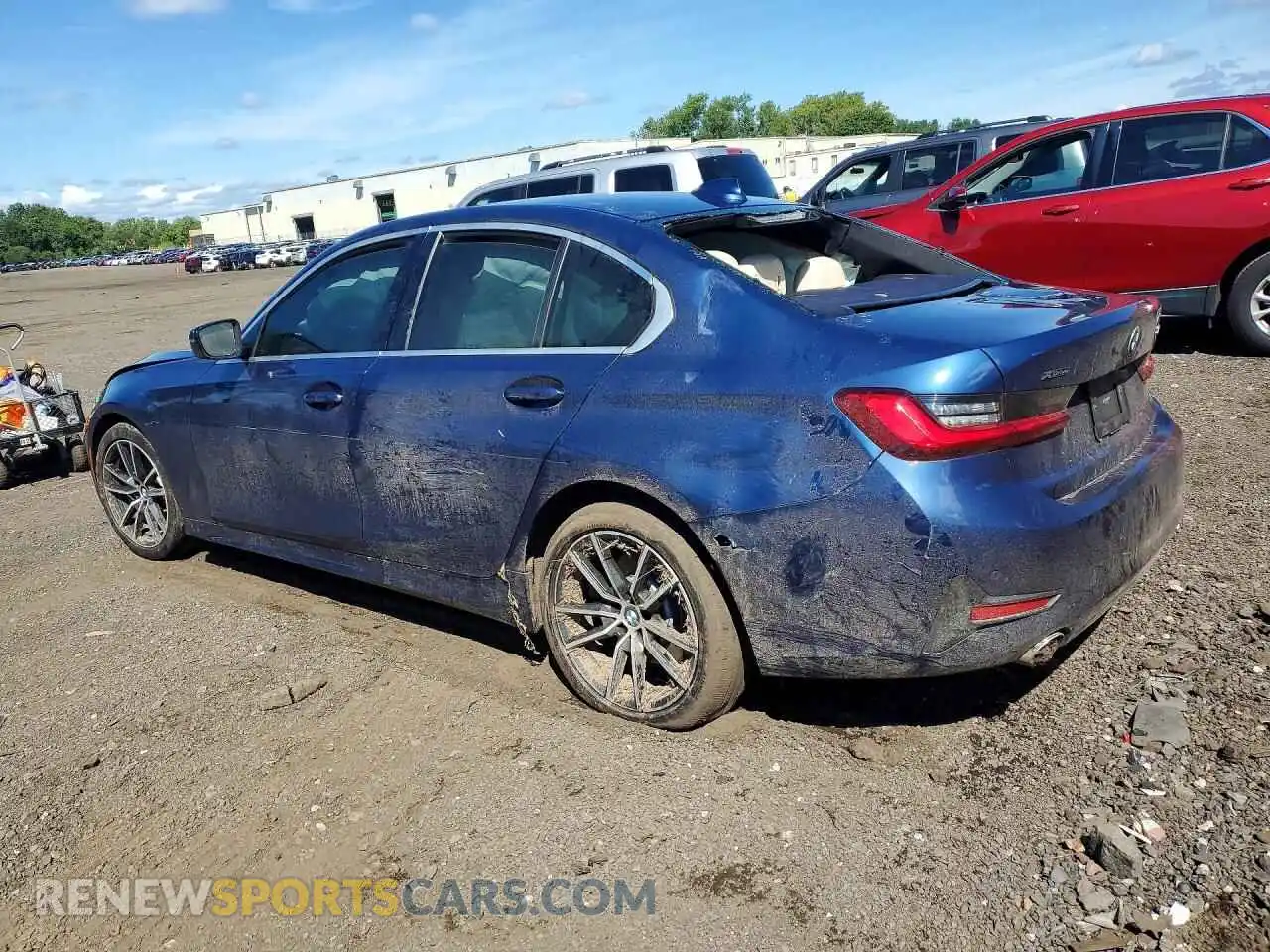 2 Photograph of a damaged car 3MW5R7J05M8C21654 BMW 3 SERIES 2021