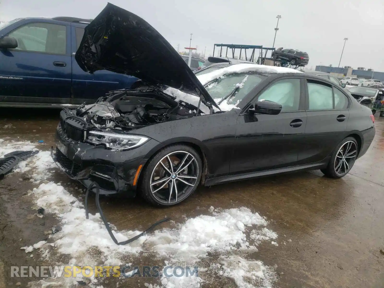 2 Photograph of a damaged car 3MW5R7J06M8B52814 BMW 3 SERIES 2021